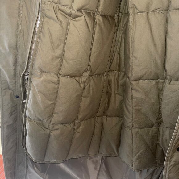 Dash Vintage Mens Coat Size Large Green Puffer Removable Liner Pockets - Picture 12 of 13